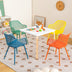 4 Pieces Kids Chairs with Curved Backrest and Ergonomic Armrests - Color: Multicolor - Minihomy