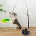 Interactive Cat Toy Funny Simulation Feather for Kitten Playing Teaser Wand