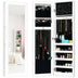 Door and Wall Mounted Armoire Jewelry Cabinet with Full-Length Mirror - Minihomy