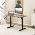 Electric Standing Desk Adjustable Stand up Computer Desk Anti-collision-Rustic Brown - Color: Rustic Brown - Minihomy