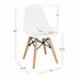 4 PCS Children Chair Set Medieval Style Dining Chairs with Wood Legs - Minihomy