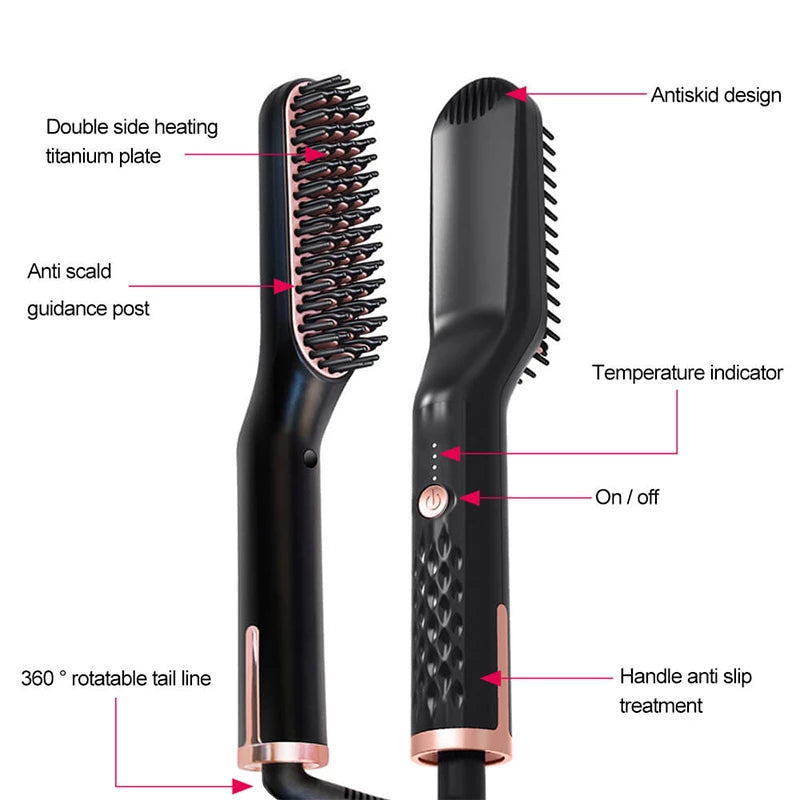 Hair Styling Comb Hair Straightener - Minihomy