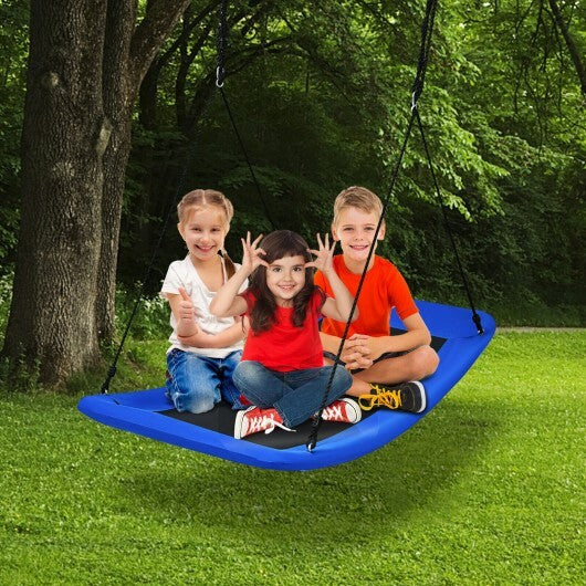 700lb Giant 60 Inch Platform Tree Swing for Kids and Adults-Blue - Color: Blue - Minihomy