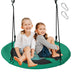 40 Inches Saucer Tree Swing Round with Adjustable Ropes and Carabiners-Green - Color: Green - Minihomy