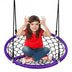 Net Hanging Swing Chair with Adjustable Hanging Ropes-Purple - Color: Purple - Minihomy