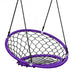 Net Hanging Swing Chair with Adjustable Hanging Ropes-Purple - Color: Purple - Minihomy