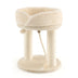 Cat Climbing Tree with Plush Perchs and Scratching Post-Beige - Color: Beige - Minihomy