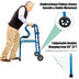 Aluminum Heavy-Duty Folding Stand-Assist Walker with Wheels - Minihomy