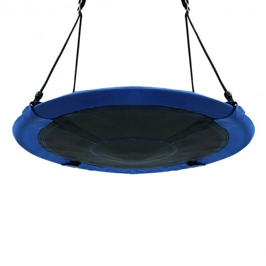 40 Inch Flying Saucer Tree Swing Indoor Outdoor Play Set-Blue - Color: Blue - Minihomy