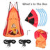 2-in-1 40 Inch Kids Hanging Chair Detachable Swing Tent Set-Orange - Color: Orange - Minihomy