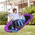 60 Inch Saucer Surf Outdoor Adjustable Swing Set-Purple - Color: Purple - Minihomy