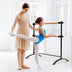 4 Foot Portable  Freestanding Double Ballet Barre-Black - Color: Black - Minihomy