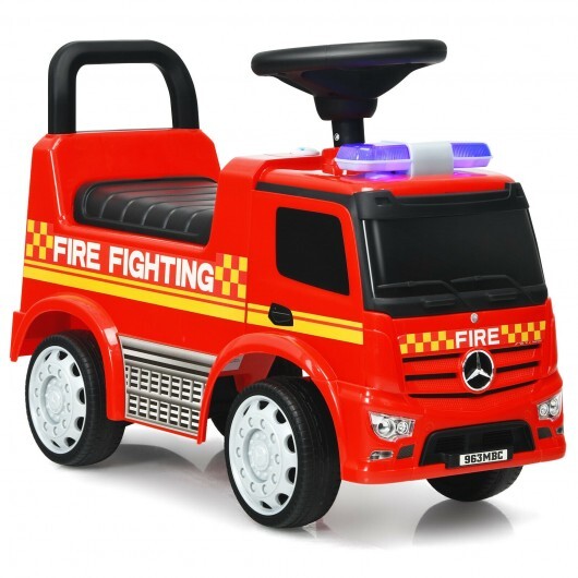 Licensed Mercedes Benz Kids Fire Engine Racer-Red - Color: Red