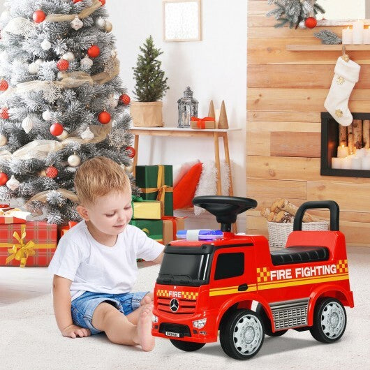 Licensed Mercedes Benz Kids Fire Engine Racer-Red - Color: Red