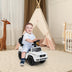 3-In-1 Ride on Push Car Mercedes Benz G350 Stroller Sliding Car with Canopy-White - Color: White - Minihomy