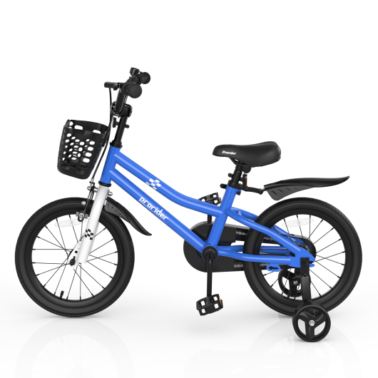 16 Inch Kid's Bike with Removable Training Wheels-Navy - Color: Navy - Minihomy