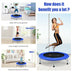 38 Inch Mini Folding Trampoline Portable Leisure Fitness Backboard-Blue - Color: Blue - Minihomy