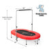 2-Person Foldable Mini Kids Fitness Rebounder Trampoline-Red - Color: Red - Minihomy