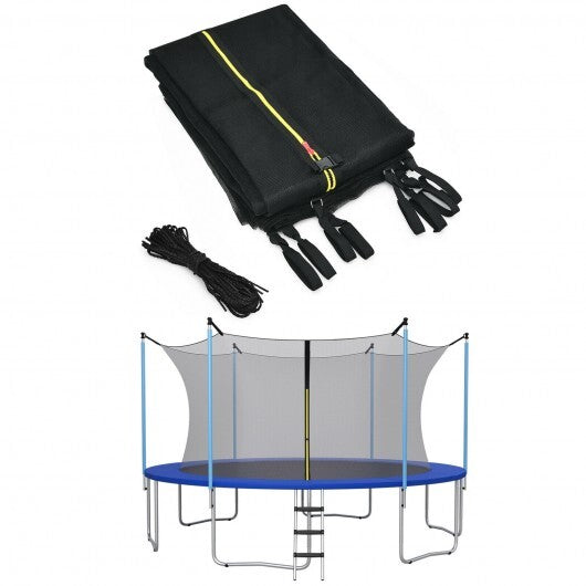 Replacement Weather-Resistant Trampoline Safety Enclosure Net-8 ft - Color: Black - Size: 8 ft