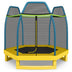 7 Feet Kids Recreational Bounce Jumper Trampoline-Yellow - Color: Yellow - Minihomy