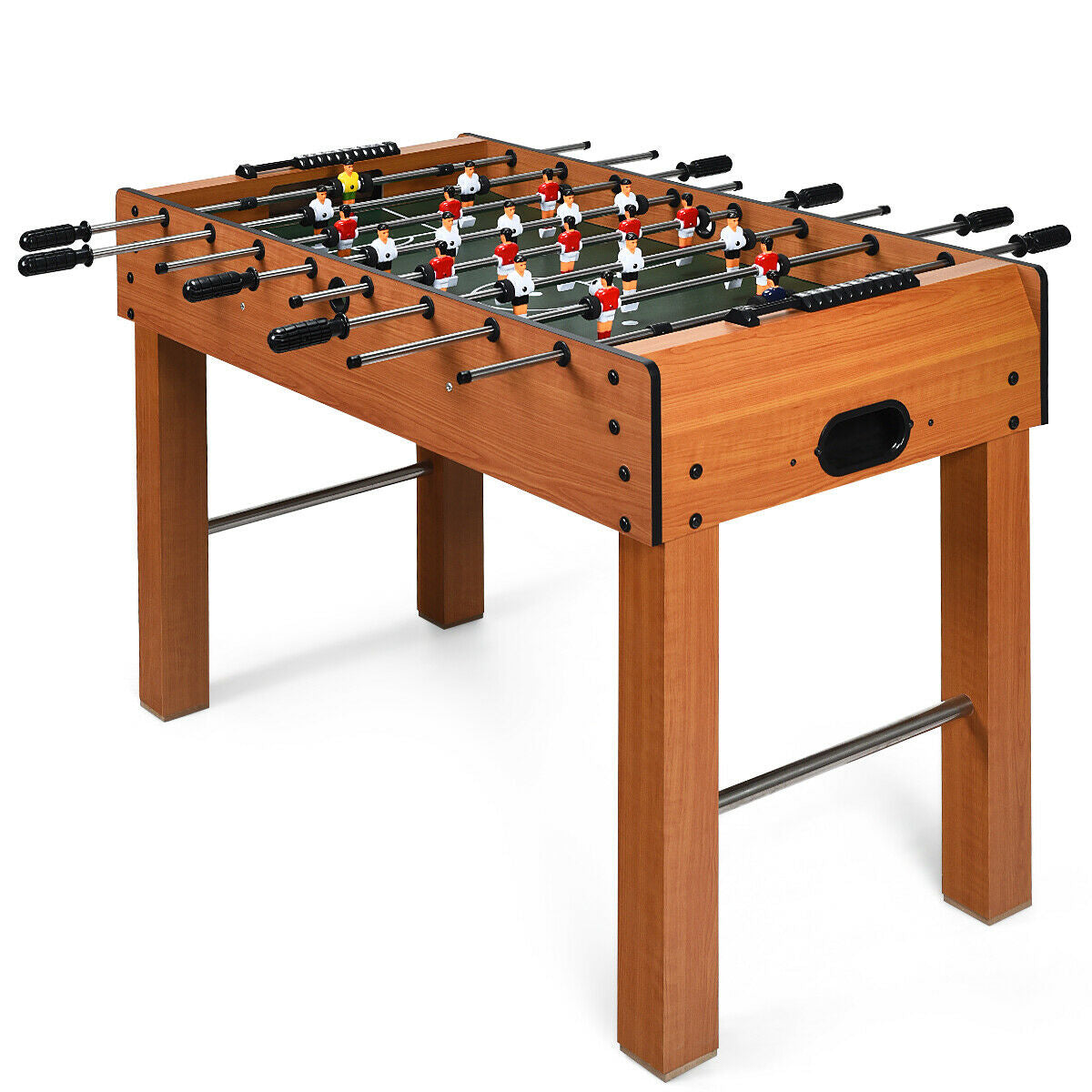 48 Inch Foosball Table Indoor Soccer Game - Color: Brown - Minihomy