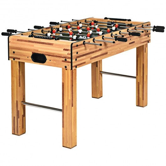 48 Inch Foosball Table Indoor Soccer Game-Beige - Color: Beige - Minihomy