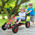 4-Wheel Kids Ride-On Pedal-Powered Bike Go Kart Racer Car - Outdoor Play Toy - Minihomy