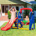 3-in-1 Junior Children Climber Slide Playset - Color: Multicolor - Minihomy