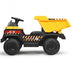 12V Battery Kids Ride On Dump Truck with Electric Bucket and Dump Bed-Yellow - Color: Yellow - Minihomy