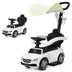 3-in-1 Mercedes Benz Ride-on Toddler Sliding Car-White - Color: White - Minihomy