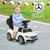 3-in-1 Mercedes Benz Ride-on Toddler Sliding Car-White - Color: White - Minihomy