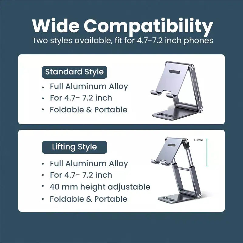 Cell Phone Adjustable Desk Phone Holder for iPhone 13 12 Pro Max - Minihomy