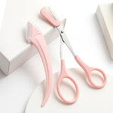 Eyebrow Trimming Knife With Comb Curved Moon Small Beauty Supplies Gadgets