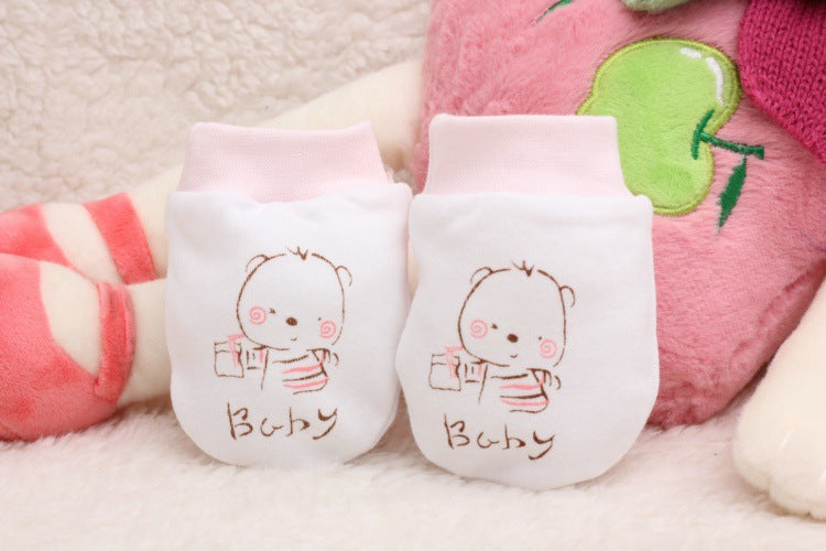 Cartoon Anti-scratch Face Gloves For Baby Products - Minihomy