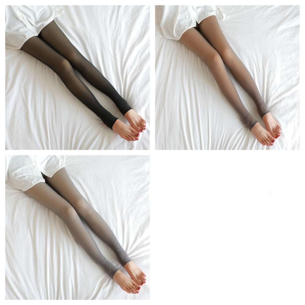 Fleece Lined Pantyhose Thermal Winter Tights - Minihomy