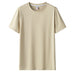 Men Short Sleeved Round Neck Solid Color Clothes - Minihomy