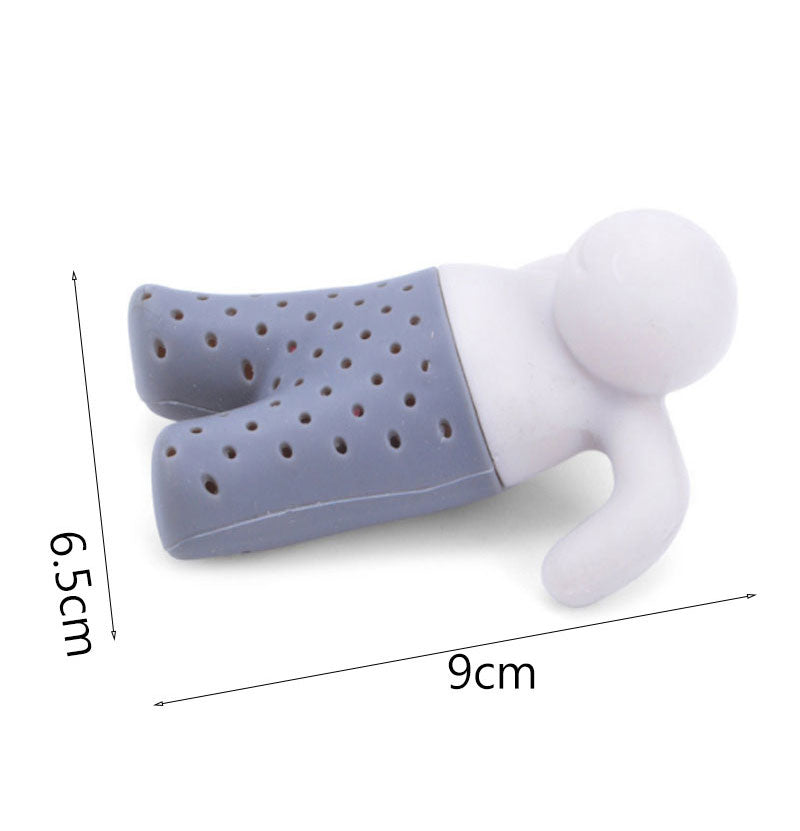 Experience Tea Bliss with Our Original Silicone Human Shape Tea Strainer Infuser - Minihomy