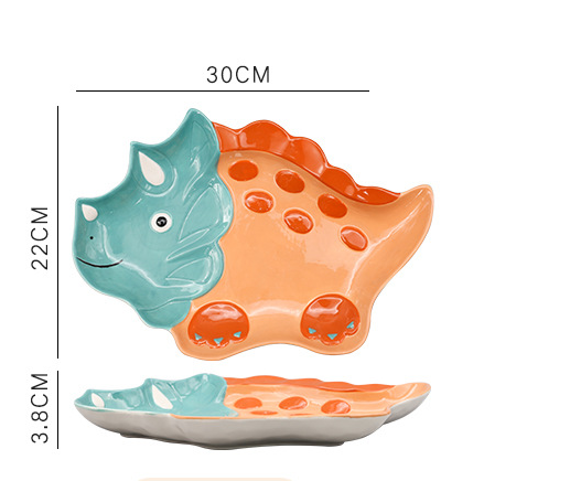 Creative Dinosaur Ceramic Japanese Cute Children's Tableware Set