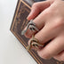 Personalized Retro Simple Carved Snake Ring