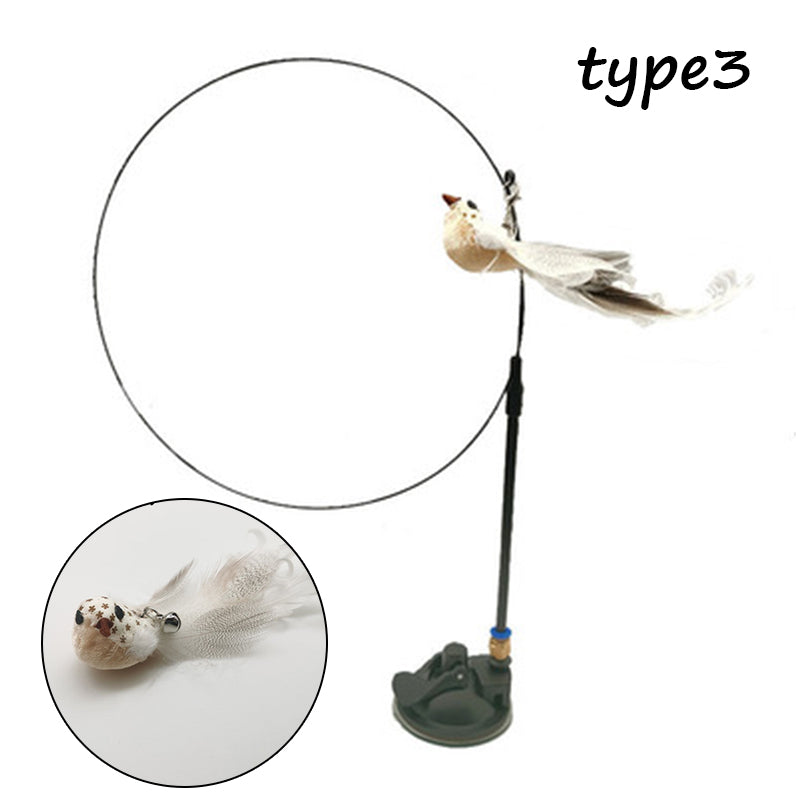 Detachable Wire Rod Sucker Cat Stick - Minihomy