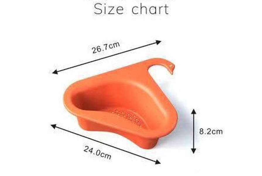 Household Sink Hanging Fruit And Vegetable Filter Water Drain Basket Kitchen Dry And Wet Separation Swan Drain Basket - Minihomy