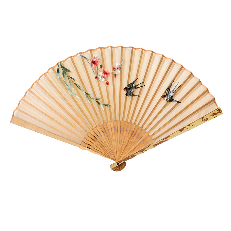 Wind Folding Fan Women''s Hanfu Embroidery Women''s Portable Folding