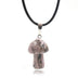 Natural Crystal Mini Small Mushroom Pendant Necklace - Minihomy