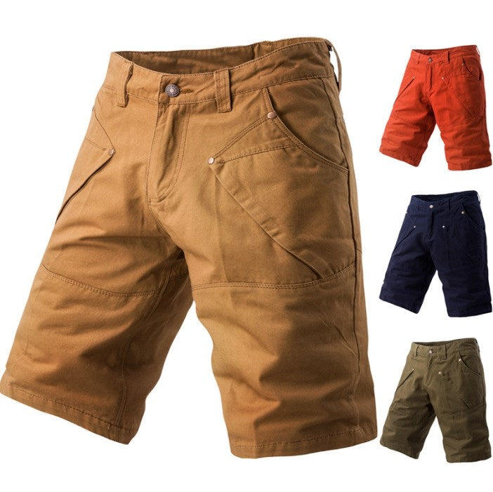 Mens summer casual versatile pocket beach shorts