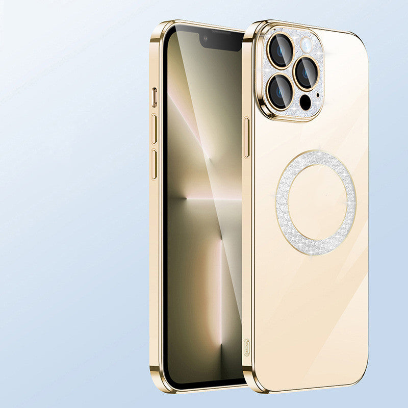 Electroplating Soft Diamond Ring Phone Case: Enhance Your iPhone's Style and Protection