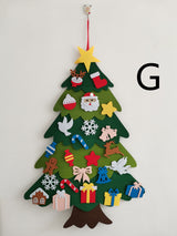 DIY Felt Christmas Tree With Three-dimensional - Minihomy