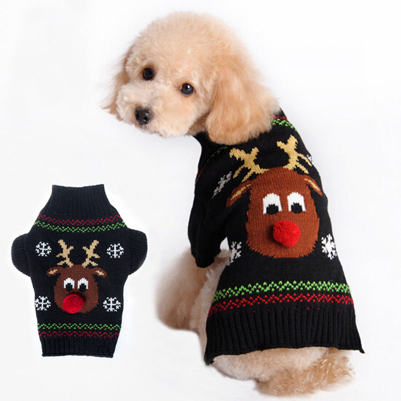 Christmas Pet Sweater Winter Keep Warm