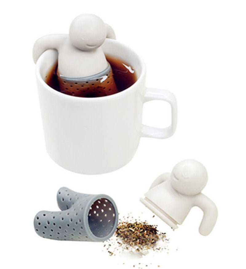 Experience Tea Bliss with Our Original Silicone Human Shape Tea Strainer Infuser - Minihomy