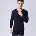 Men Round Neck Warm Pajamas Suit - Minihomy