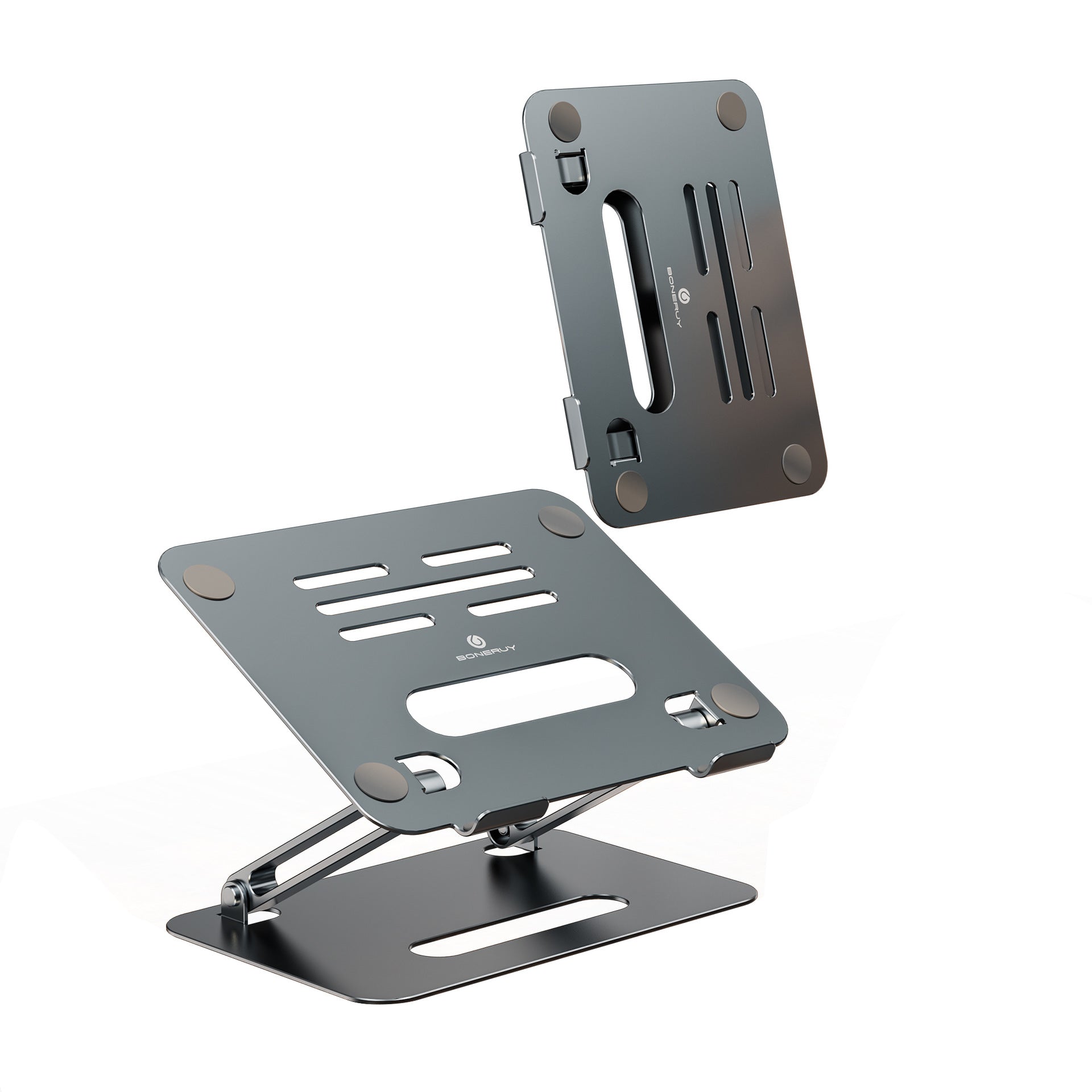 Aluminum Alloy Double-layer Computer Stand - Minihomy